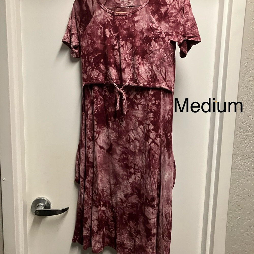 Latched Mama Burgundy Dress